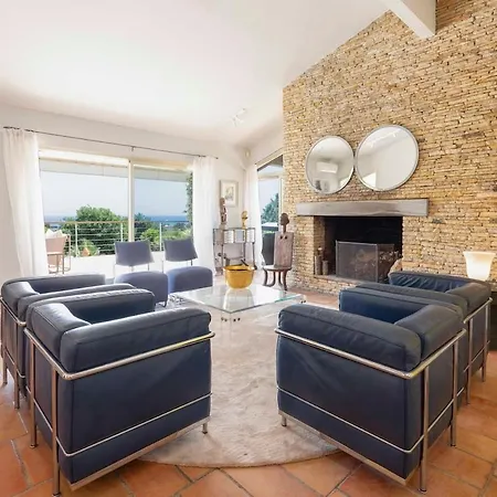 Elegant Mediterranean Villa, Sea View & Garden * Antibes