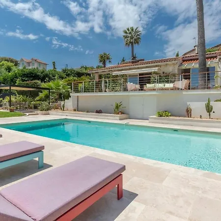 Elegant Mediterranean Villa, Sea View & Garden Antibes